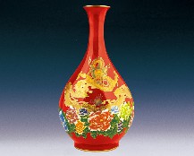 红官窑花瓶瓷