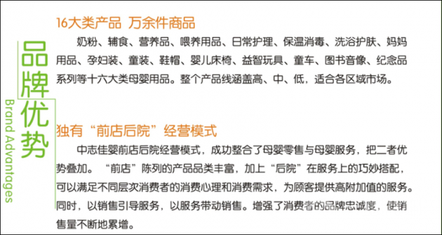 中志佳婴加盟优势
