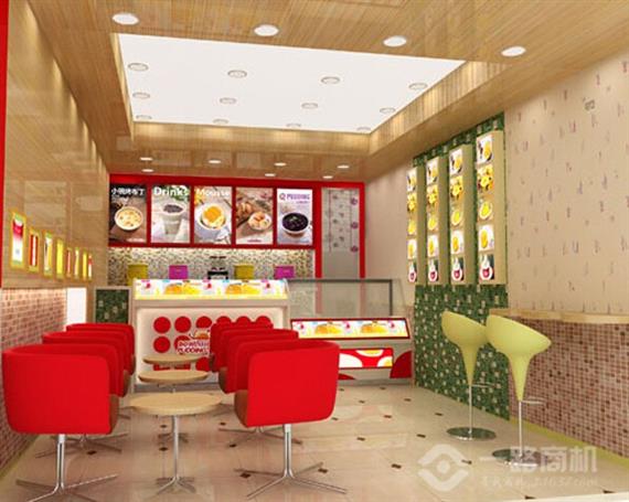 小碗布丁甜品店面内景