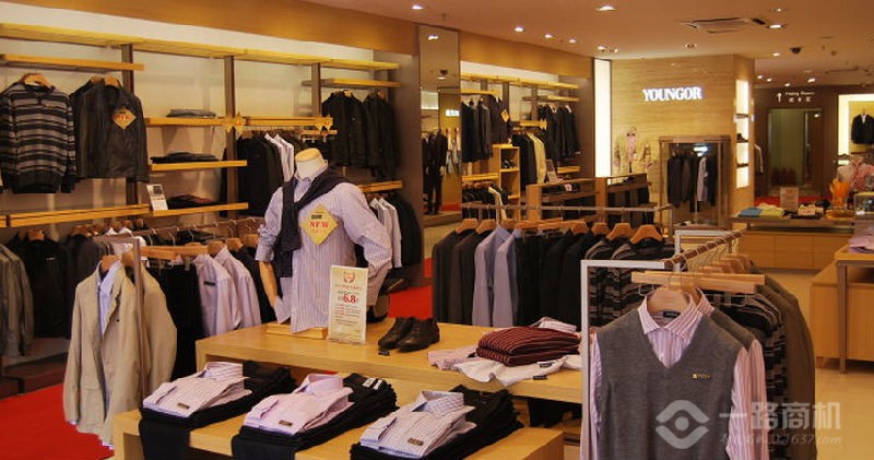 雅戈尔西服加盟店内景 雅戈尔西服加盟