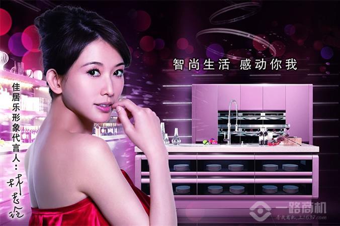 林志玲代言佳居乐橱柜