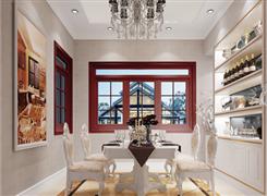 方寸間門窗_展廳餐廳效果圖