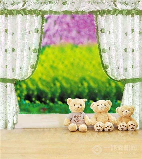开心熊窗帘