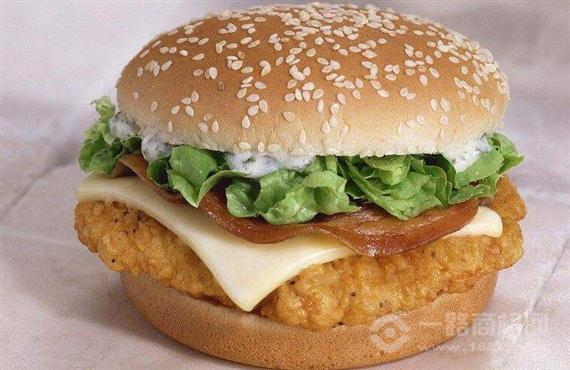 巨咖炸鸡汉堡