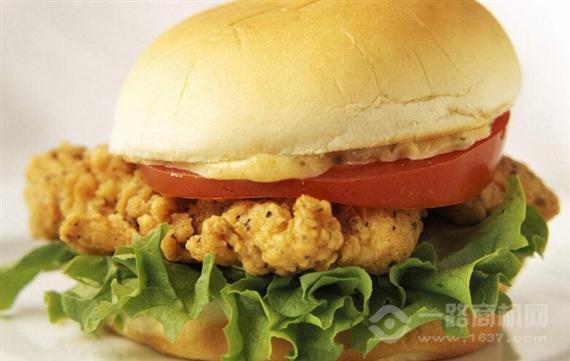 巨咖炸鸡汉堡