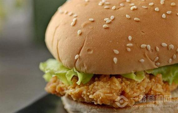 巨咖炸鸡汉堡