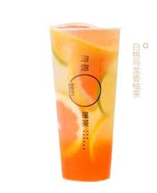 泡泡撞茶