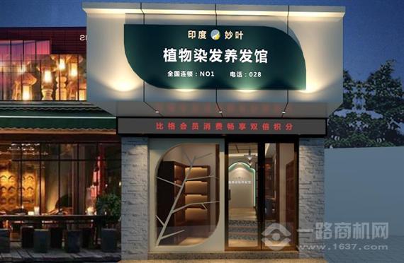 印度妙叶植物染发