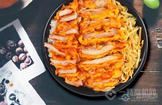 炊事班脆皮鸡烤肉饭