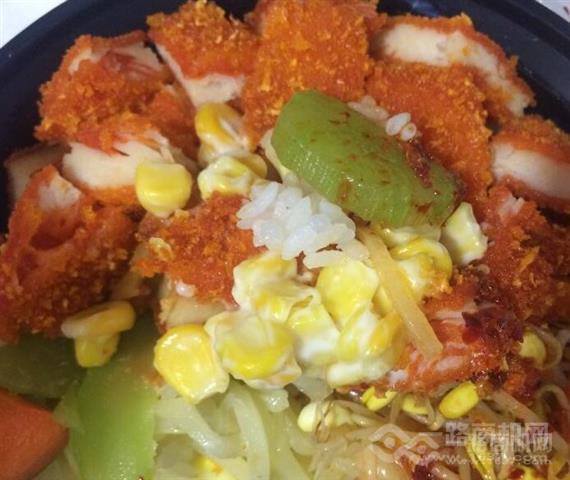 炊事班脆皮鸡烤肉饭