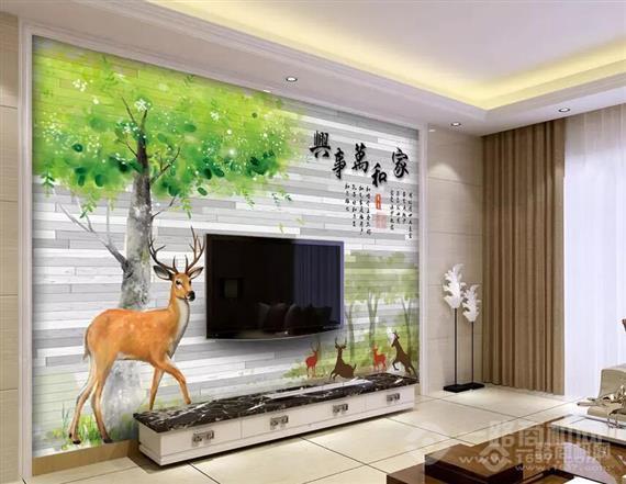 绰成魔块背景墙