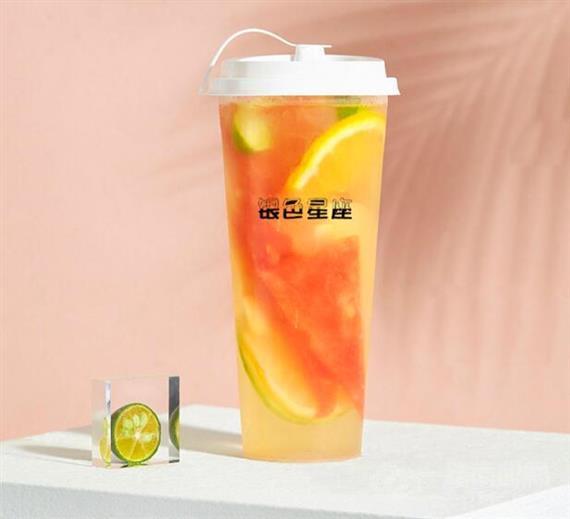 银色星座奶茶