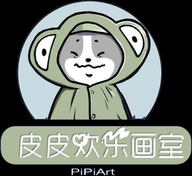 皮皮歡樂畫室logo