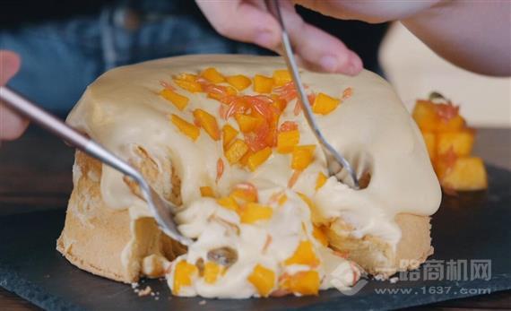 一股甜爆浆鸡蛋糕