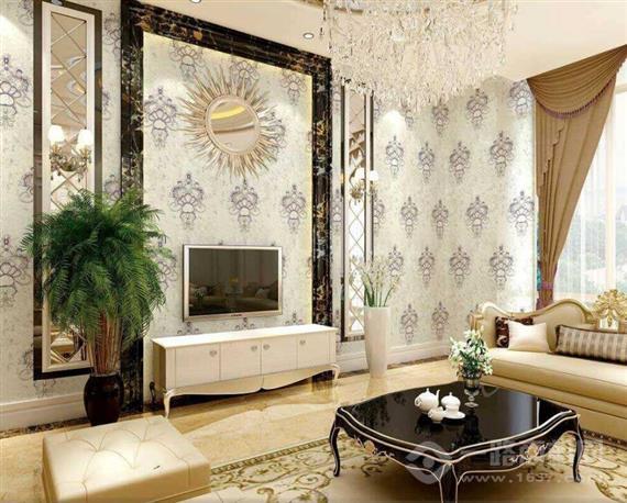 绿天然无缝壁布