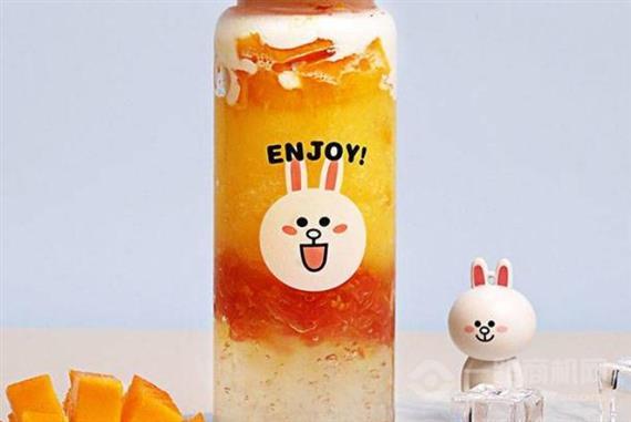 布朗熊与可妮兔奶茶