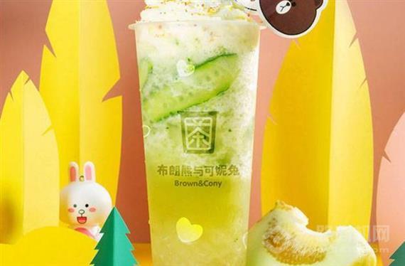 布朗熊与可妮兔奶茶
