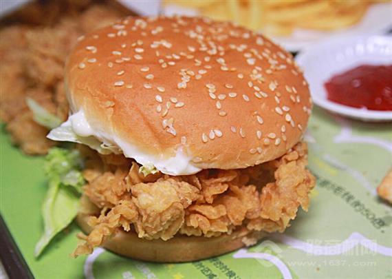 大又脆炸鸡汉堡