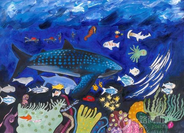 蓝色金少儿美术