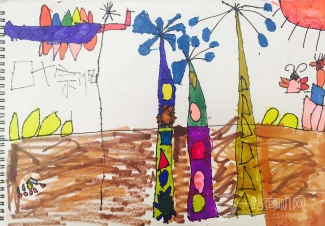 四个爸爸儿童美术