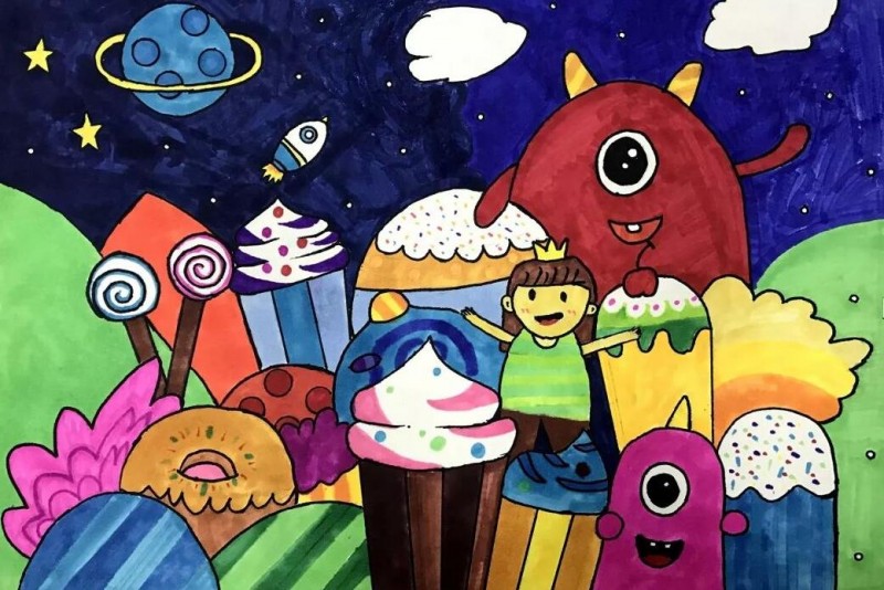 四个爸爸儿童美术