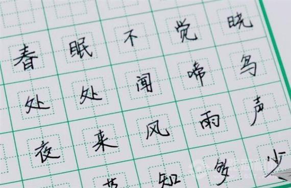 点线格书法练字