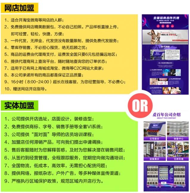 爱百年成人用品加盟