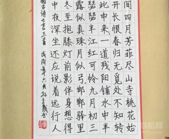 孙龙华硬笔书法