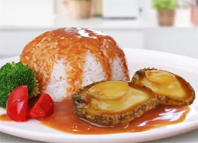 鮑汁撈飯