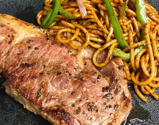 喜力醬手作牛排意面