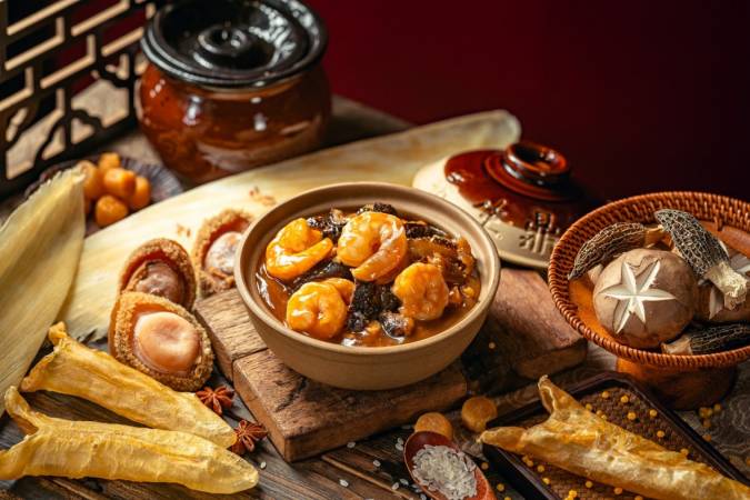 养生鼎鲍汁捞饭