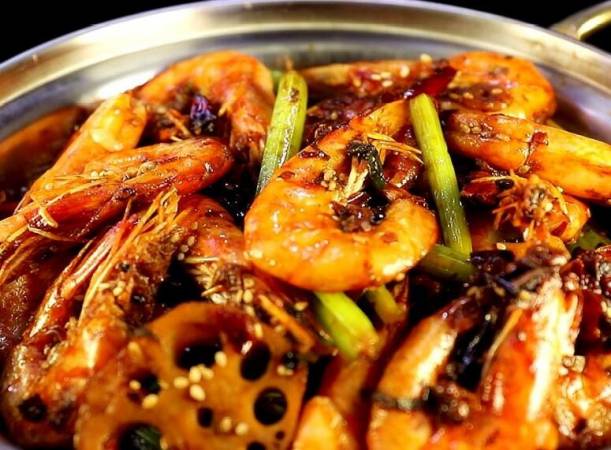 香辣虾干锅