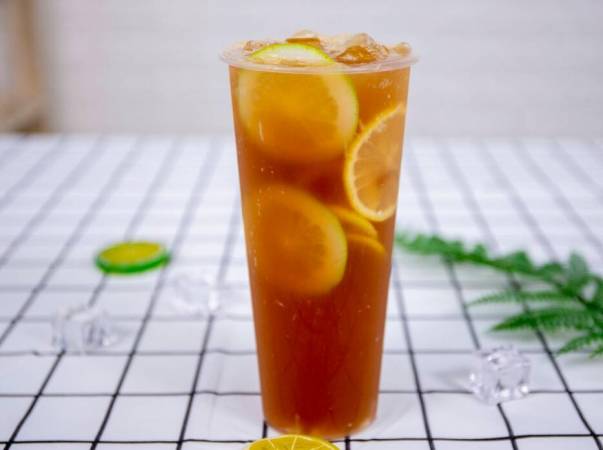 就是柠手打柠檬茶