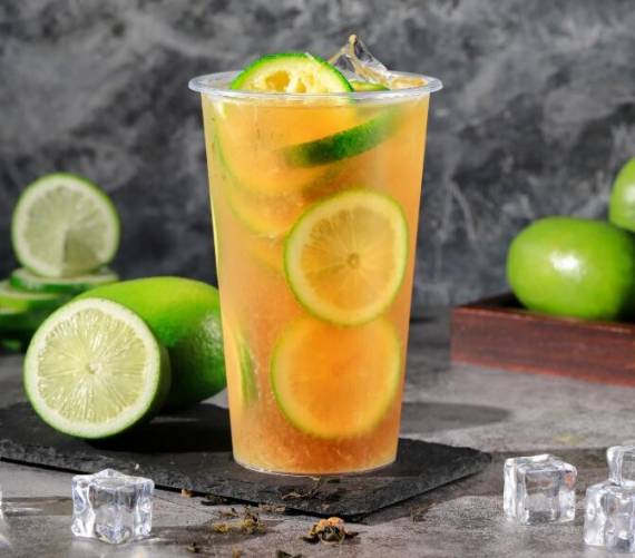 就是柠手打柠檬茶