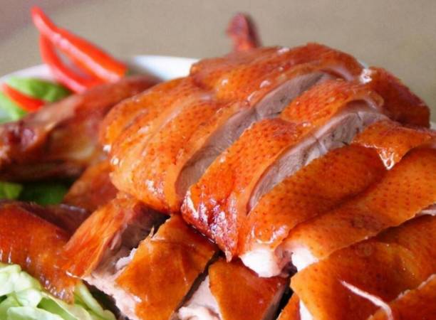 小桃红春饼烤鸭