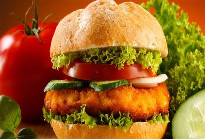 饱食节炸鸡汉堡