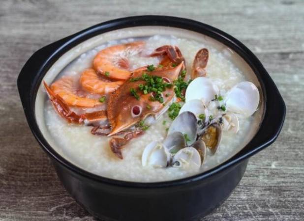 虾龙蟹凤海鲜粥