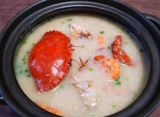 虾龙蟹凤海鲜粥