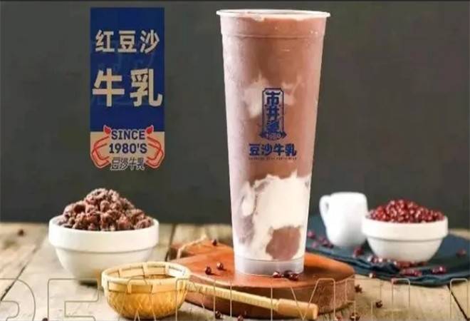 市井婆豆沙牛乳