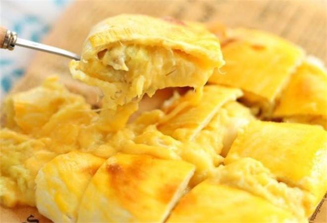 爆浆榴莲芝士饼