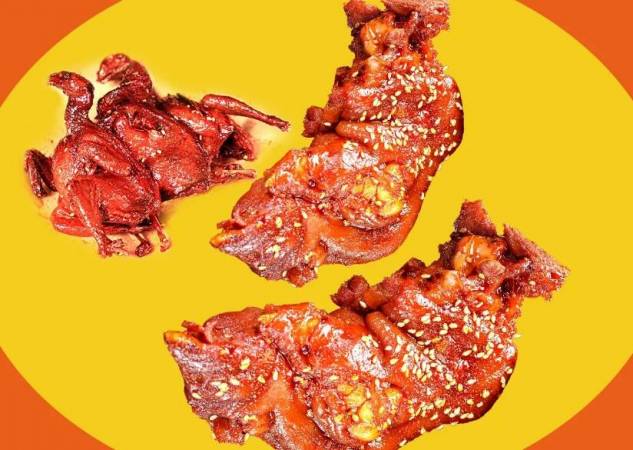 独椒戏烤卤猪蹄