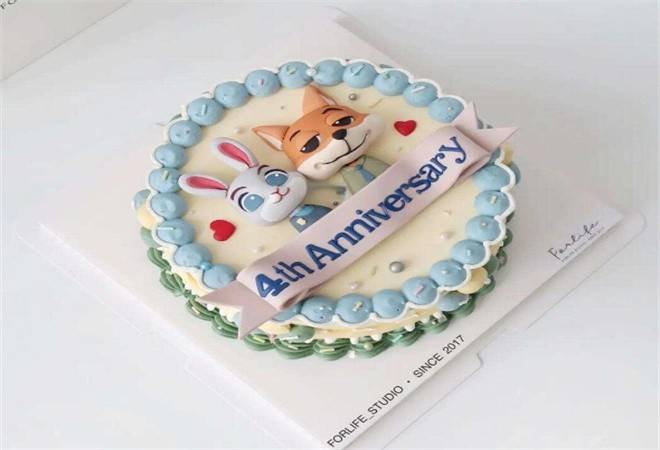 朱迪小铺半糖奶油蛋糕