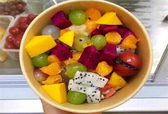 谷小义酸奶水果捞