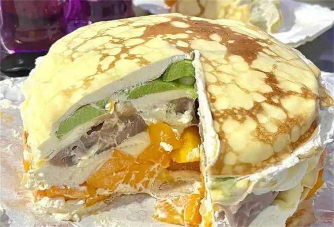 源麦甜千层蛋糕