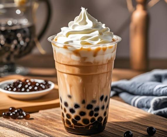 栗椿黑糖珍珠牛乳茶