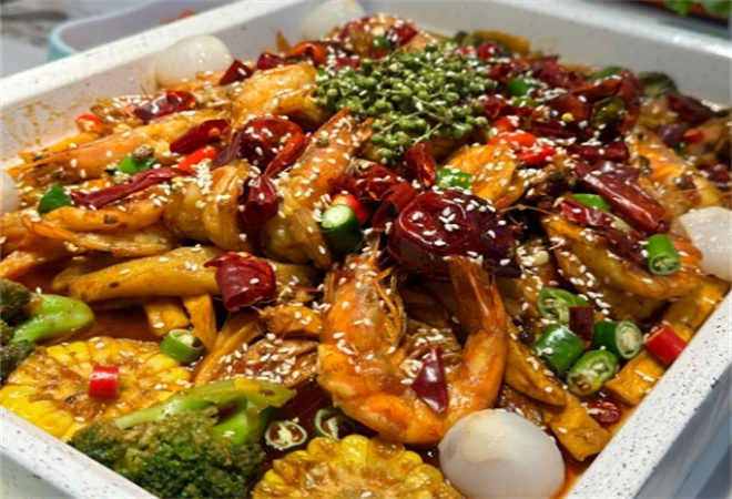 扶搖樹下椒麻鮮活蝦