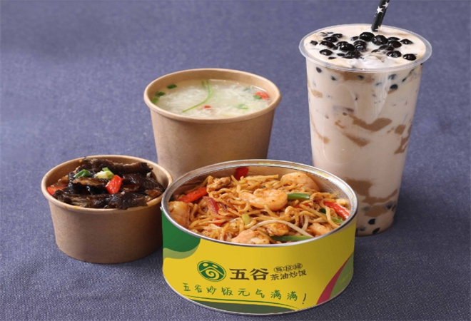 五谷易拉罐茶油炒飯