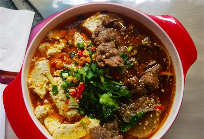 牛仙居豆花牛肉冒菜