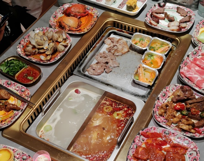 多一行自助烤肉火鍋