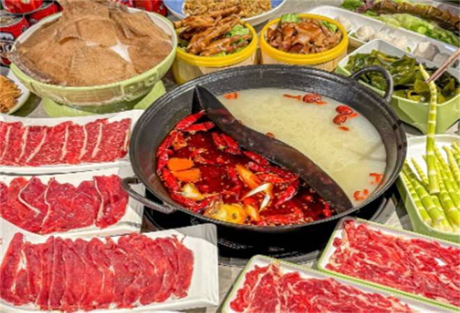 次姐现打虾滑自助老火锅